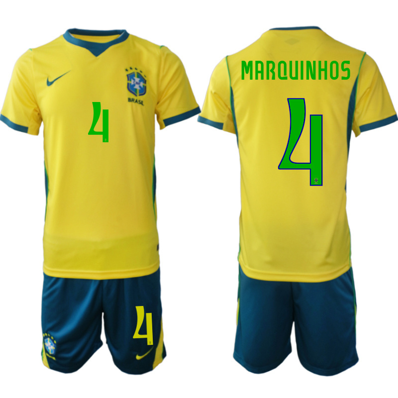 Men Brazil home #17 style 2026 World Cup Soccer jersey